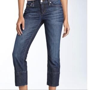 Joe’s Jeans The Socialite Kicker Dark Wash Mid Rise Cropped Jeans Size 30